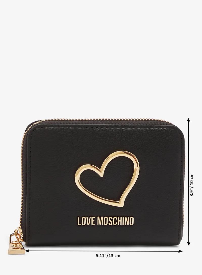 Love Moschino  Heart Turnlock PU Wallet for Women | Best Price UAE